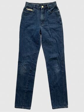 Vintage 2022 By Pentimento High Waisted Straight Leg Dark Wash Jeans Women’s 27